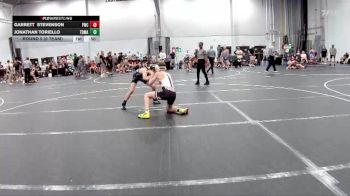 106 lbs Round 5 (6 Team) - Jonathan Toriello, TDWC Maniacs vs Garrett Stevenson, Freakztyle Wrecking Crew
