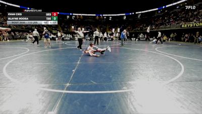 110 lbs Round Of 16 - Evan Cies, Owen J. Roberts vs Blayne Roosa, Tunkhannock