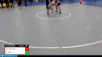 149-156 lbs 5th Place Match - Hunter Dickinson, Milford Wrestling Club vs Corbin Kyes, Central City