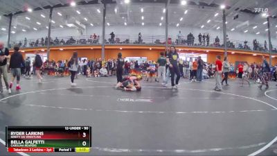 90 lbs Quarterfinal - Ryder Larkins, Ninety Six Wrestling vs Bella Galfetti, Carolina Reapers