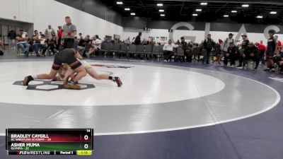 139 lbs Round 4 (6 Team) - Asher Muma, Olympia vs Bradley Caygill, DC Wrestling Academy