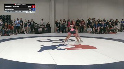 105 lbs Cons. Sub-rd Of 16 - Vanessa Torres, Victory Wrestling-Central WA vs Aria Wing, Steelclaw Wrestling Club