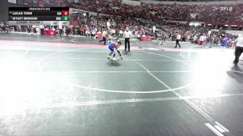 78 lbs Champ. Round 2 - Wyatt Menghe, Mukwonago Wrestling Club vs Lucas Torn, Hartford