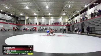 133 lbs Cons. Round 4 - Landon Evans, Thomas More vs Jacob Braun, Seton Hill