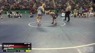 1A 145 lbs Semifinal - Willie Riddle, Robbinsville vs John Martin, Mt Airy
