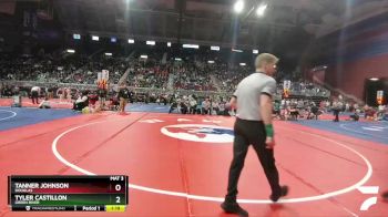3A-132 lbs Champ. Round 1 - Tanner Johnson, Douglas vs Tyler Castillon, Green River