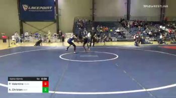 110 lbs Consolation - Preston Valentine, Flowery Branch Jr. Wrestling vs Ambrosio Christen, Gilmer Bobcat Wrestling