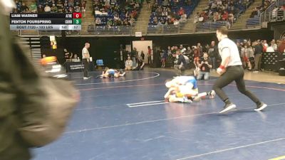 103 lbs Round Of 32 - Liam Warner, Athens vs Fenton Fourspring, Corry