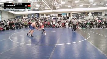 285 lbs 3rd Place Match - Kyler Olson, Spanish Fork vs Jesus Lopez, American Leadership Academy