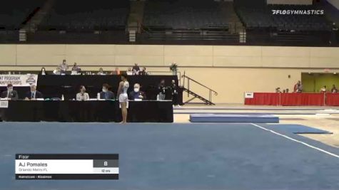 AJ Pomales - Floor, Orlando Metro FL - 2021 USA Gymnastics Development Program National Championships