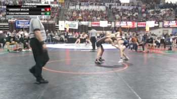 A - 144 lbs Quarterfinal - Colt Patterson, Fergus (Lewistown) vs Brenner Mullin, Sidney / Fairview