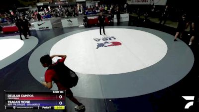 124 lbs Round 1 - Natalie Sanders, Anderson Youth Wrestling vs Marlena Gustafson, Santa Cruz County Wrestlers Union