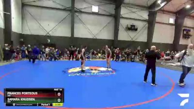 152 lbs Quarterfinal - Frances Porteous, WA vs Samara Knudsen, WA