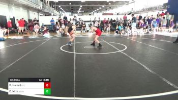 80-85 lbs Semifinal - Benjamin Harrell, Rockmart Takedown Club vs Caiden Mize, Georgia Barn Burners WC