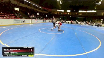 138 lbs Champ. Round 2 - Pedro Mendoza, Walden Grove vs Nicholas Cormode, Tuscon Badgers