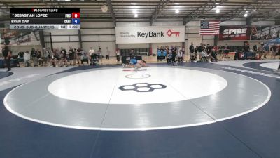 130 lbs Cons. Sub-quarters - Sebastian Lopez, Beaver Wrestling Club vs Evan Day, Castleton RTC