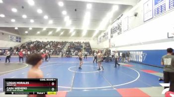 138 lbs Cons. Round 4 - Logan Morales, Legacy WC vs Cash Wiemero, Royal High School