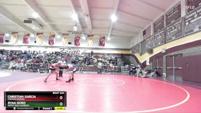 120 lbs Cons. Round 3 - Ryan Nord, Santa Rosa Academy vs Christian Garcia, Canyon Springs