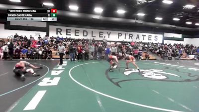 126 lbs Cons. Round 4 - David Castenada, Tulare Union vs Brayden Mendoza, Central