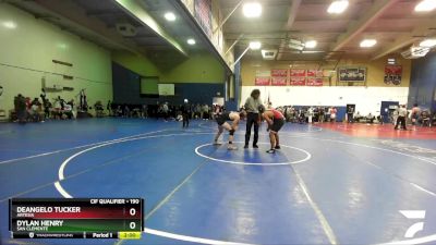 190 lbs Champ. Round 2 - Deangelo Tucker, Artesia vs Dylan Henry, San Clemente