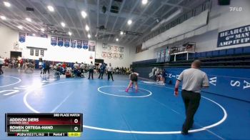 155 lbs 3rd Place Match - Addison Diers, Chadron Girls vs Rowen Ortega-Hand, Thunder Basin