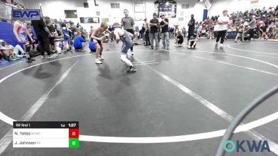 80 lbs Rr Rnd 1 - Noah Yates, Newcastle Youth Wrestling vs Jake Johnson, Pauls Valley Panther Pinners