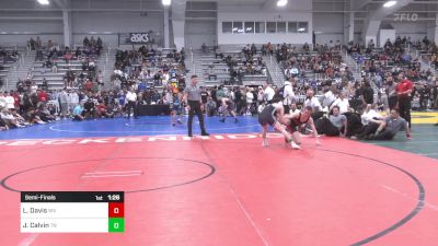 120 lbs Semifinal - Logan Davis, WV vs Joseph Calvin, TN