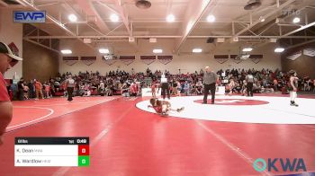 61 lbs Rr Rnd 5 - Kendall Dean, Morris Wrestling Association vs Anthony Wardlow, Heat