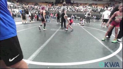 58-61 lbs Consi Of 8 #2 - Jimmy Arms II, Redskins Wrestling Club vs Kenlee Bruce, ARDMORE TAKEDOWN CLUB