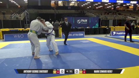 Mark Edward Berly vs Anthony George Svatosky 2025 Pan Jiu Jitsu IBJJF Championship