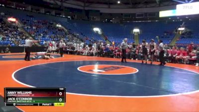 144 lbs Finals (8 Team) - Jack O`Connor, Chicago (Brother Rice) vs Anny Williams, Chatham (Glenwood)