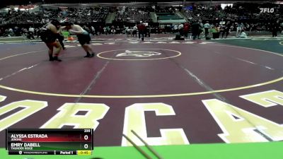 235 lbs Cons. Round 3 - Alyssa Estrada, Jerome vs Emry Dabell, Thunder Ridge