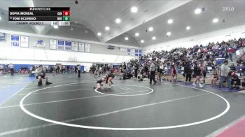 100 lbs Champ. Round 2 - Sofia McNeal, Canyon/Anaheim vs Toni Ecareno, Merced