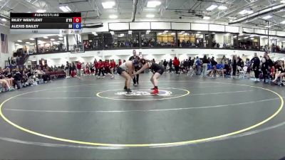 180 lbs Round 2 (16 Team) - Riley Wentlent, D`Youville vs Alexis Bailey, Schreiner University (A)
