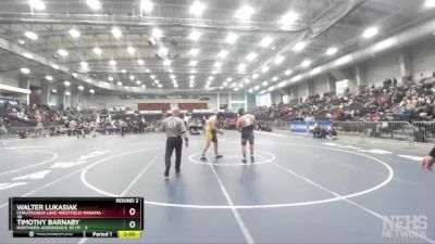 285 lbs Round 2 (3 Team) - Walter Lukasiak, Chautauqua Lake-Westfield-Panama vs Timothy Barnaby, Northern Adirondack Sr HS