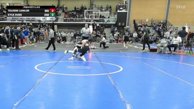 106 lbs Consi Of 8 #1 - Tolkein Lawlor, Mt. Mansfield vs Kyle Dube, Shawsheen