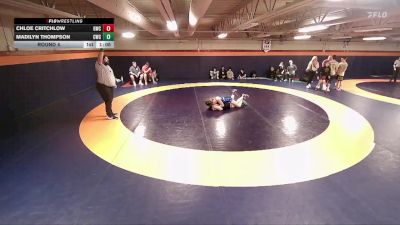 140-146 lbs Round 4 - Chloe Critchlow, Grantsville Wrestling Club vs Madilyn Thompson, Champions Wrestling Club