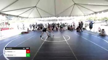 160 lbs Quarterfinal - Evan Manzo, Etiwanda HS vs Dylan Moreno, Chino WC