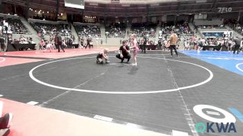 67 lbs Semifinal - Emerly Pretty Bear, Harrah Little League Wrestling vs Bryar Burch, Sperry Wrestling Club