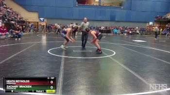 2 - 157 lbs Quarterfinal - Zachary Bracken, Strasburg vs Heath Reynolds, Poquoson