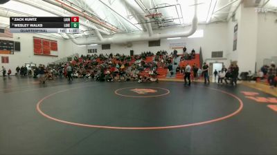 190 lbs Quarterfinal - Wesley Walks, Hardin vs Zack Kuntz, Greybull/Riverside