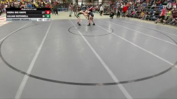 115 lbs Champ. Round 1 - Kiera Big Knife, Lander Tiger Tough vs Lillian Rothwell, Stillwater Gladiators