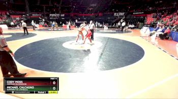 2A 215 lbs Quarterfinal - Cody Moss, Chatham (Glenwood) vs Michael Calcagno, Elmhurst (IC Catholic)