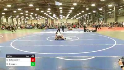 132 lbs Consi Of 32 #2 - Garhett Dickenson, MD vs Riley Brewer, GA