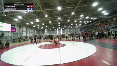 93-94 lbs Champ. Round 1 - Luke Stage, Toro World Club vs Landon Paget, NW Spartans Wrestling