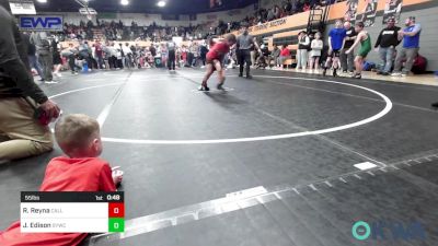 55 lbs Consi Of 16 #2 - Rose Reyna, Carl Albert vs Jagger Edison, Saints Youth Wrestling Club