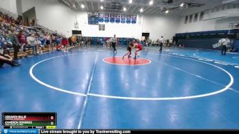 115 lbs Champ. Round 1 - Cameron Sisneros, Sage Valley Jr High vs Jonaven Billie, Johnson Junior High