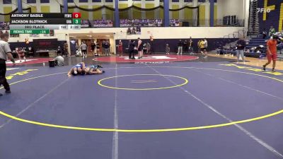 149 lbs 3rd Place - Anthony Basile, Patriot Eilte Wrestling Club vs Jackson Slotnick, Unattached