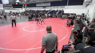 144 lbs Cons. Round 5 - Finn Kapsos, Beverly Hills vs Brandon Kito, Rowland High School