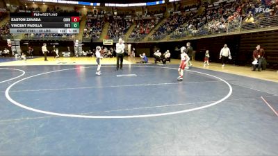 50 lbs Round Of 32 - Easton Zavada, Connellsville vs Vincent Padilla, Pittston Area